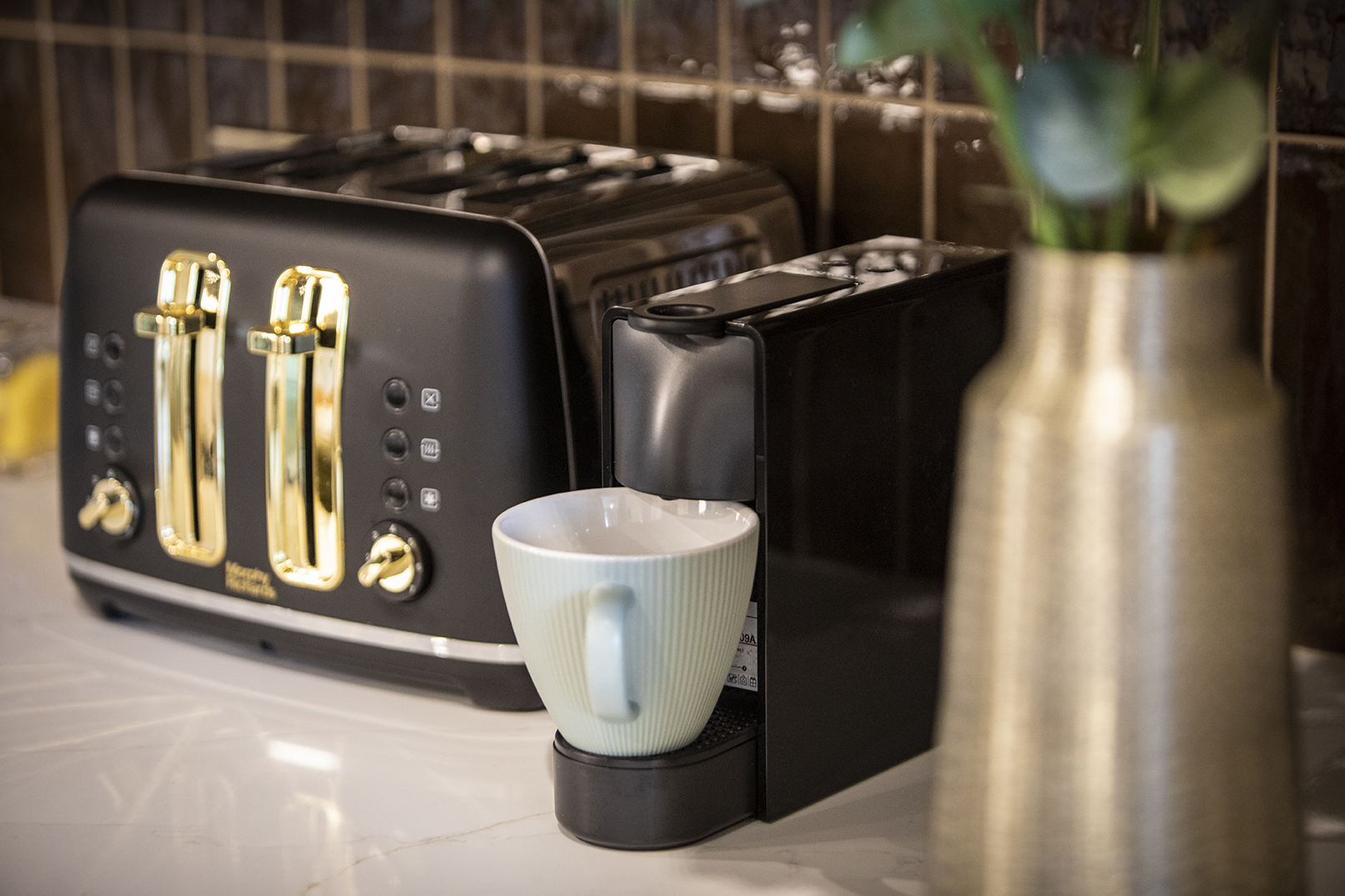 Nespresso and kitchen detail